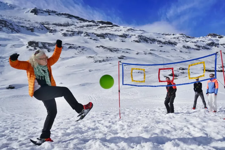 vhole ball en montagne